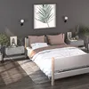 Image de Tables de chevet murales 2 pcs Gris béton
