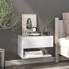 Image de Table de chevet murale Blanc
