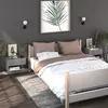 Image de Tables de chevet murales 2 pcs Gris béton