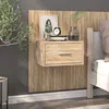 Image de vidaXL Table de chevet murale Chêne sonoma810977