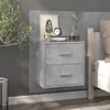 Image de vidaXL Table de chevet murale Gris béton810997