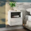 Image de vidaXL Table de chevet murale Gris béton811015