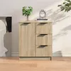 Image de vidaXL Dressoir 60x30x70 cm bewerkt hout sonoma eikenkleurig811082
