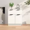 Image de Buffet Blanc 60x30x70 cm Bois d ingénierie