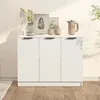 Image de Buffet Blanc 90,5x30x70 cm Bois d ingénierie