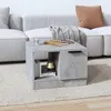 Image de Table basse gris béton 50x50x36 cm bois d ingénierie