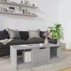 Image de vidaXL Table Basse Table d'Appoint Bout de Canapé Table de Salon Meuble de Salle de Séjour Intérieur Gris Béton 102x50x36 cm Bois d'Ingénierie