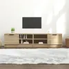 Image de vidaXL Meubles TV 2 pcs Chêne sonoma 80x35x36,5 cm Bois d'ingénierie811473