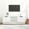 Image de Meuble TV Blanc 102x35x36,5 cm Bois d ingénierie