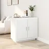 Image de Buffet Blanc 80x40x75 cm Bois d ingénierie