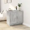 Image de Buffet Gris béton 80x40x75 cm Bois d ingénierie