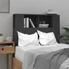Image de Armoire de tête de lit Noir 100x18,5x104,5 cm