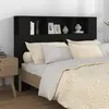 Image de Armoire de tête de lit Noir 140x18,5x104,5 cm