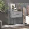 Image de vidaXL Table de chevet murale Sonoma gris816954