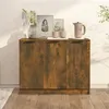 Image de vidaXL Buffet Chêne fumé 90,5x30x70 cm Bois d'ingénierie817024