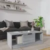 Image de vidaXL Table basse sonoma gris 102x50x36 cm bois d'ingénierie817079