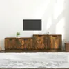 Image de vidaXL Meuble TV Chêne fumé 158,5x36x45 cm Bois d'ingénierie817123