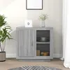 Image de vidaXL Buffet, Armoire Latérale avec Étagères, Meuble de Rangement Salon Salle de Séjour Chambre, Moderne, Sonoma Gris Bois d'Ingénierie
