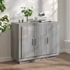 Image de Buffet Sonoma gris 92x35x75 cm Bois d ingénierie