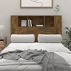 Image de Armoire de tête de lit chêne fumé 120x18,5x102,5 cm