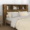 Image de Armoire de tête de lit chêne fumé 160x18,5x104,5 cm
