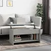 Image de vidaXL Table basse Gris béton 102x50x52,5 cm Bois d'ingénierie