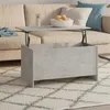 Image de Table basse gris béton 102x55,5x52,5 cm bois d ingénierie