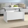 Image de vidaXL Table Basse Table d'Appoint Bout de Canapé Table de Salon Meuble de Salon Salle de Séjour Intérieur Bois d'Ingénierie Blanc 80x55,5x41,5 cm