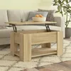 Image de Table basse chêne sonoma 79x49x41 cm bois d ingénierie