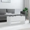 Image de Table basse Blanc 102x50,5x46,5 cm Bois d ingénierie