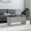 Image de vidaXL Table Basse Table d'Appoint Table de Salon Bout de Canapé Meuble de Salon Salle de Séjour 102x50,5x46,5 cm Bois d'Ingénierie Gris Béton