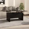 Image de vidaXL Table Basse Table d'Appoint Table de Salon Bout de Canapé Meuble de Salon Salle de Séjour Intérieur Noir Bois d'Ingénierie 80x50x42,5 cm