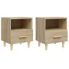 Image de vidaXL Tables de chevet 2 pcs Chêne sonoma 40x35x47 cm