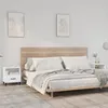 Image de vidaXL Tables de chevet 2 pcs Blanc Bois d'ingénierie812025
