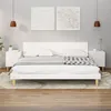 Image de Tables de chevet 2 pcs Blanc Bois d ingénierie