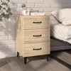 Image de vidaXL Table de Chevet Armoire de Lit Table de Nuit Armoire de Chevet Meuble de Chambre à Coucher Maison Bois d'Ingénierie 40x40x66 cm Chêne Sonoma