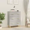 Image de Buffet Gris béton 70x34x90 cm Bois d ingénierie