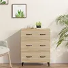 Image de vidaXL Buffet chêne sonoma 69,5x34x90 cm bois d'ingénierie812162