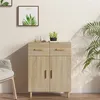 Image de vidaXL Buffet Chêne sonoma 69,5x34x90 cm Bois d'ingénierie