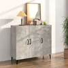 Image de Buffet gris béton 90x34x80 cm bois d ingénierie