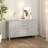 Image de vidaXL Buffet gris béton 100x36x60 cm bois d'ingénierie812514