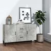 Image de Buffet gris béton 100x36x60 cm bois d ingénierie