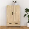 Image de vidaXL Hoge kast 70x31x115 cm bewerkt hout sonoma eikenkleurig812540