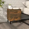 Image de vidaXL Table de chevet Chêne fumé 40x35x47,5 cm817291