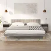 Image de vidaXL 2x Tables de Chevet Tables de Nuit Armoires de Chevet Armoires de Lit avec Rangement Chambre à Coucher Sonoma Gris 40x35x47 cm 817300