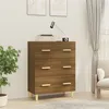 Image de Buffet Chêne marron 70x34x90 cm Bois d ingénierie