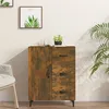 Image de vidaXL Buffet chêne fumé 69,5x34x90 cm bois d'ingénierie817354
