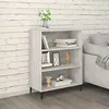 Image de vidaXL Dressoir 69,5x32,5x90 cm bewerkt hout grijs sonoma eikenkleurig817379