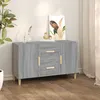 Image de Buffet sonoma gris 100x36x60 cm bois d ingénierie