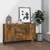 Image de Buffet chêne fumé 100x36x60 cm bois d ingénierie
